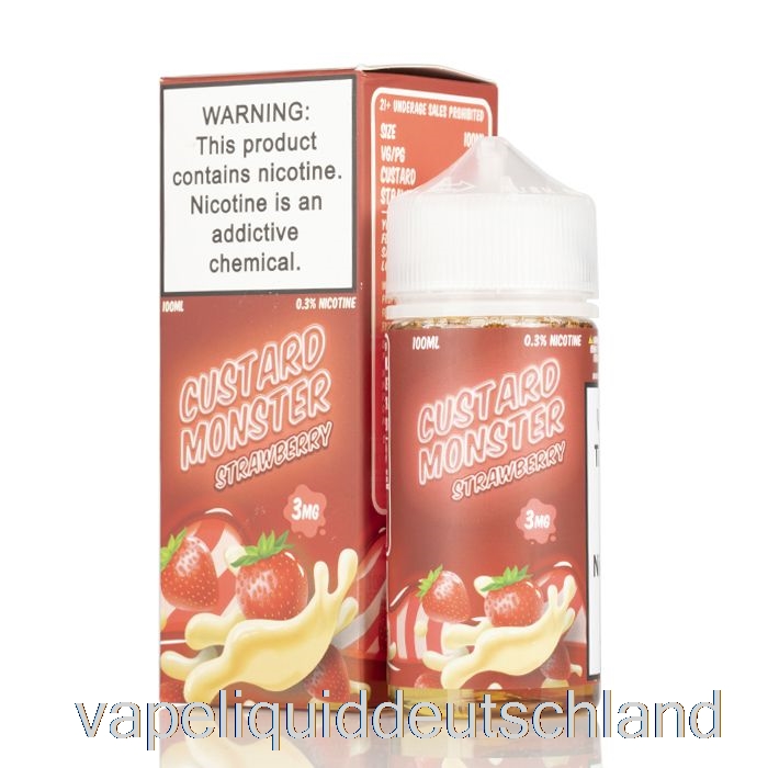 Erdbeere - Vanillepudding-Monster - 100 Ml 0 Mg Vape Deutschland